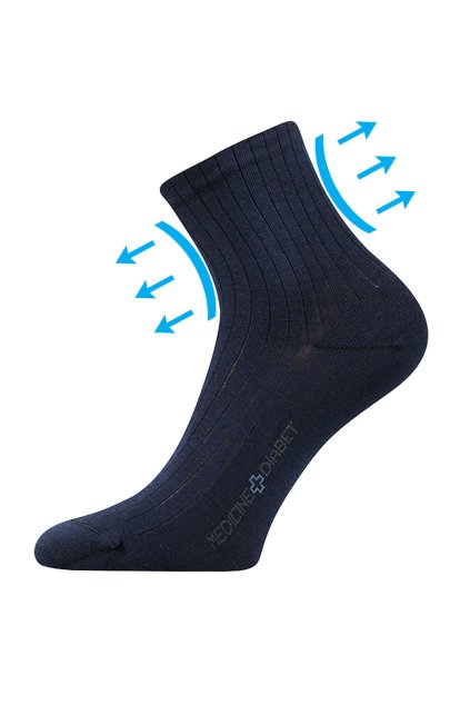 ponožky Demedik - tmavě modrá (Velikost 35-38 (23-25), 3 pár)
