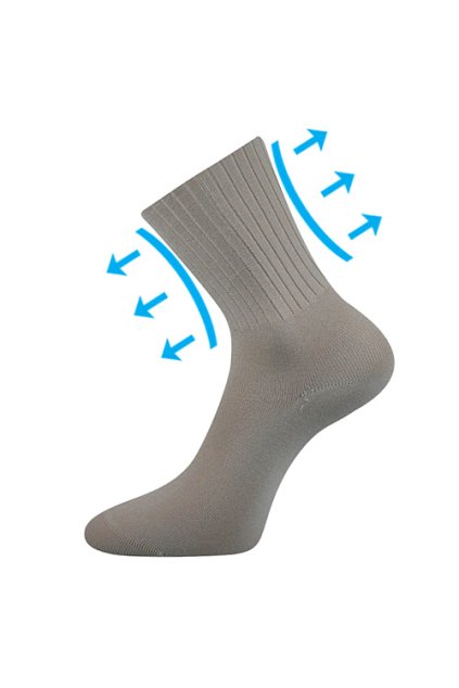 ponožky Diarten - světle šedá (Velikost 35-37 (23-24), 3 pár)