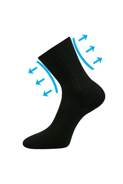 ponožky Diarten - černá (Velikost 41-42 (27-28), 3 pár)