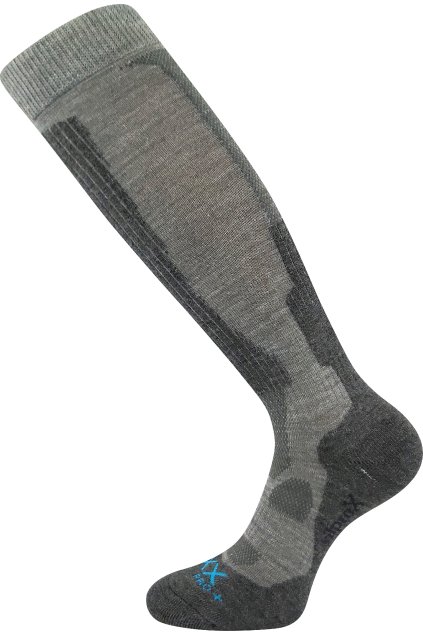 podkolenky lyžařské Etrex - světle šedá (Velikost 35-38 (23-25), 1 pár)
