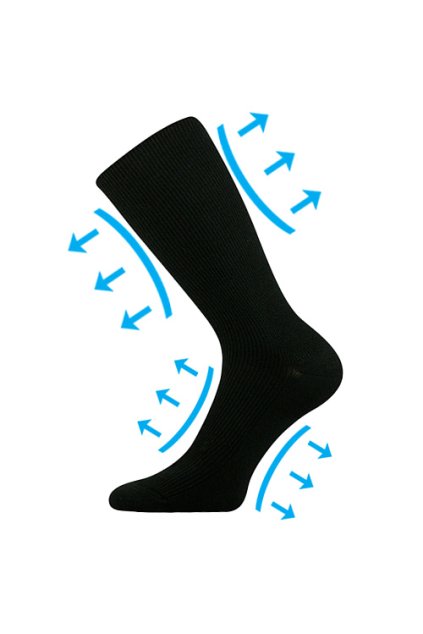 ponožky Oregan - černá (Velikost 47-50 (32-34), 1 pár)