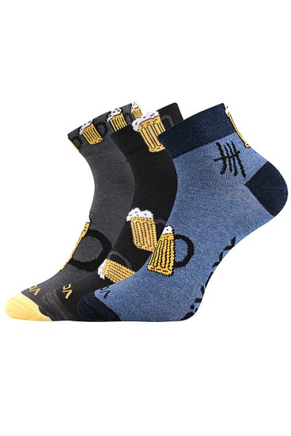 ponožky Piff - mix (Velikost 39-42 (26-28), 3 pár)