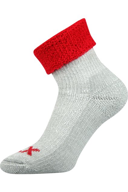 ponožky Quanta - červená (Velikost 35-38 (23-25), 1 pár)