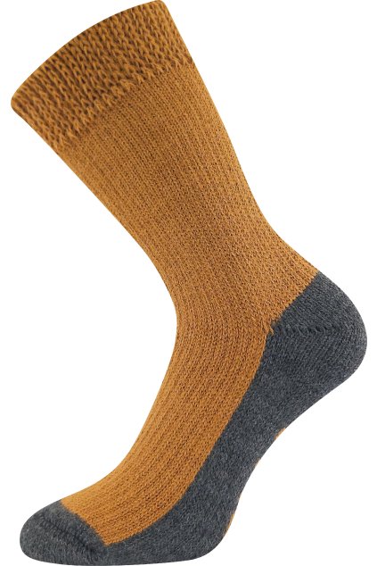 ponožky Spací - hnědá (Velikost 35-38 (23-25), 1 pár)