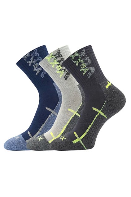 ponožky Wallík - mix kluk (Velikost 20-24 (14-16), 3 pár)