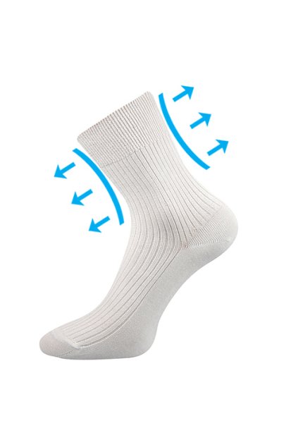 ponožky Viktor - bílá (Velikost 46-48 (31-32), 3 pár)