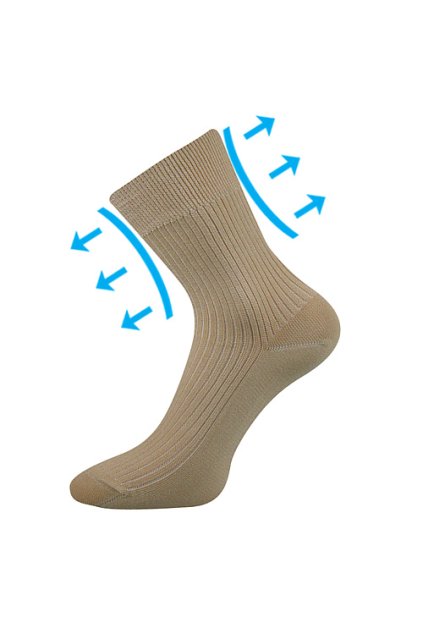 ponožky Viktorka - béžová (Velikost 35-37 (23-24), 3 pár)