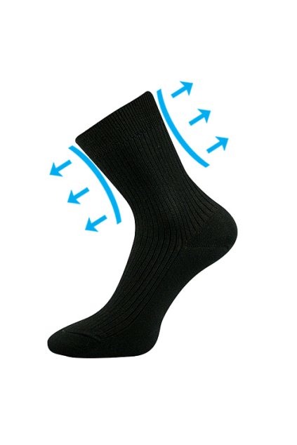 ponožky Viktorka - černá (Velikost 35-37 (23-24), 3 pár)