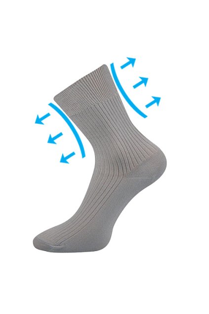 ponožky Viktorka - světle šedá (Velikost 35-37 (23-24), 3 pár)