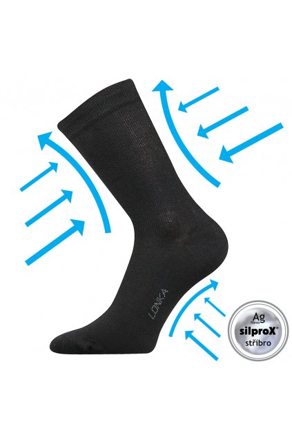 kompresní ponožky Kooper - černá