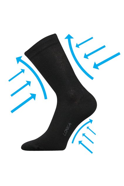 ponožky Kooper - černá (Velikost 35-38 (23-25), 1 pár)