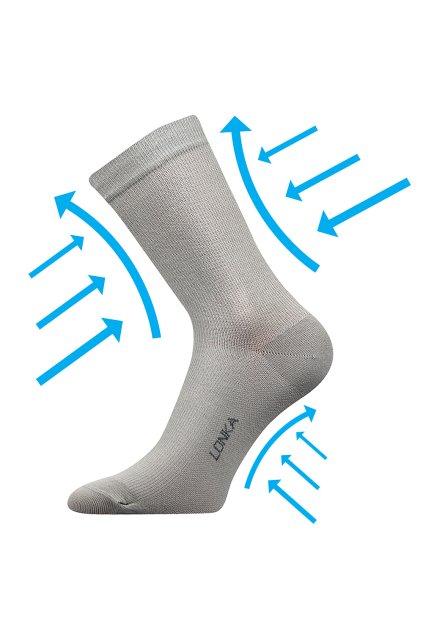 ponožky Kooper - světle šedá (Velikost 35-38 (23-25), 1 pár)