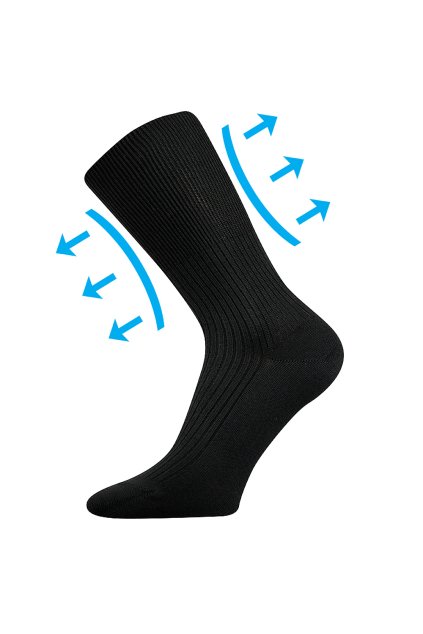 ponožky Zdravan - černá (Velikost 35-37 (23-24), 3 pár)