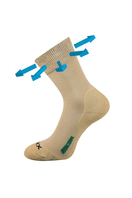 ponožky Zeus zdrav. - béžová (Velikost 35-38 (23-25), 1 pár)