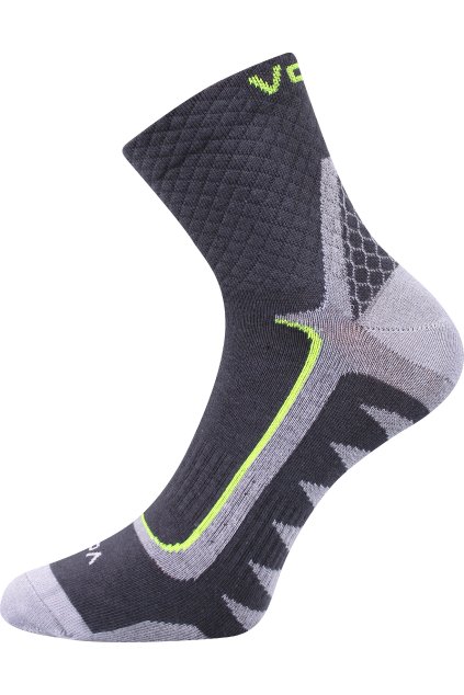 ponožky Kryptox - tmavě šedá (Velikost 35-38 (23-25), 3 pár)