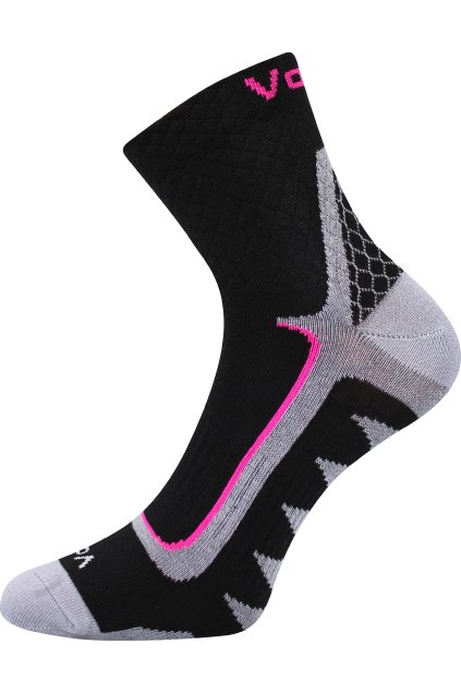 ponožky Kryptox - černá (Velikost 35-38 (23-25), 3 pár)