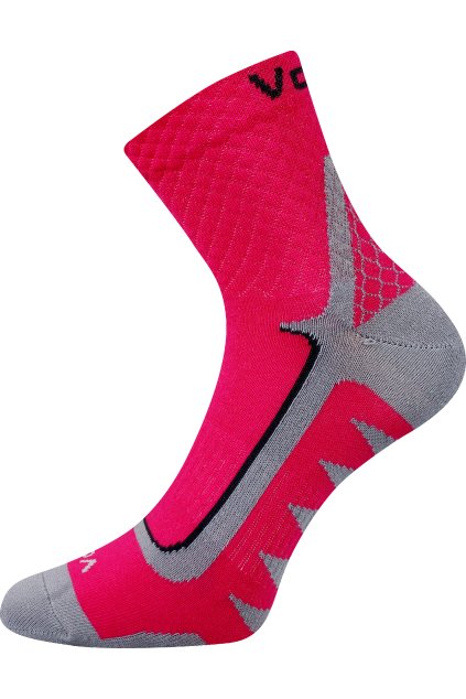ponožky Kryptox - magenta (Velikost 35-38 (23-25), 3 pár)