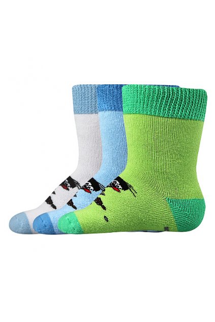 ponožky Krteček froté - mix A kluk (Velikost 18-20 (12-14), 3 pár)