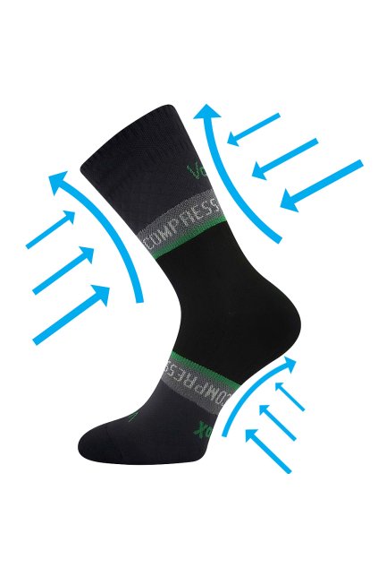 ponožky Fixan - tmavě šedá (Velikost 35-38 (23-25), 1 pár)