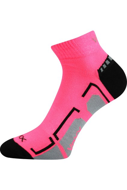 ponožky Flash - neon růžová (Velikost 35-38 (23-25), 3 pár)