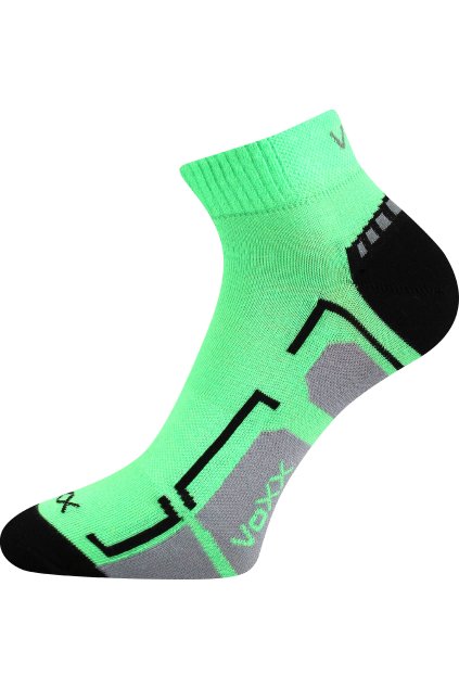 ponožky Flash - neon zelená (Velikost 35-38 (23-25), 3 pár)