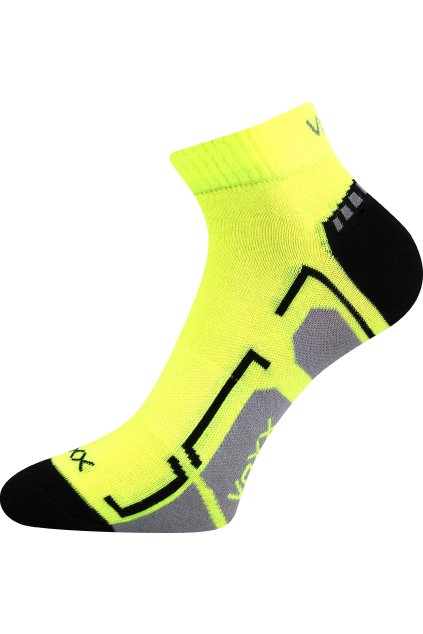 ponožky Flash - neon žlutá (Velikost 35-38 (23-25), 3 pár)