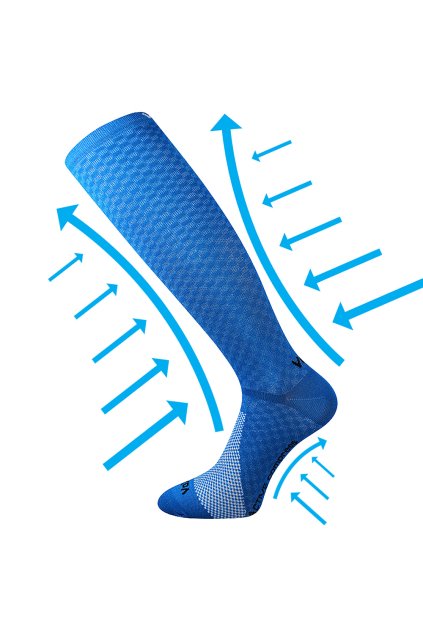 podkolenky Lithe - modrá (Velikost 35-38 (23-25), 1 pár)