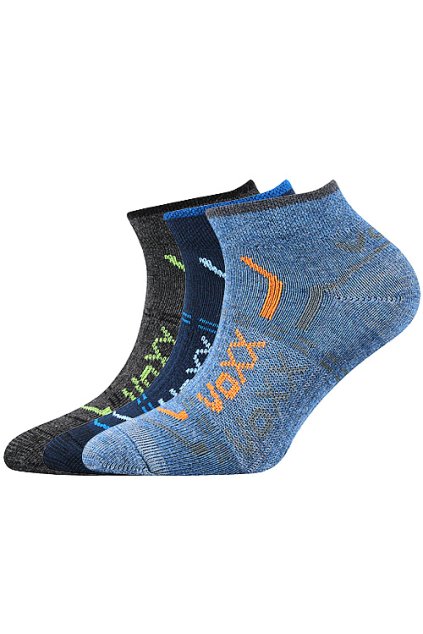 ponožky Rexík 01 - mix kluk (Velikost 20-24 (14-16), 3 pár)