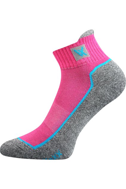 ponožky Nesty 01 - magenta (Velikost 35-38 (23-25), 3 pár)