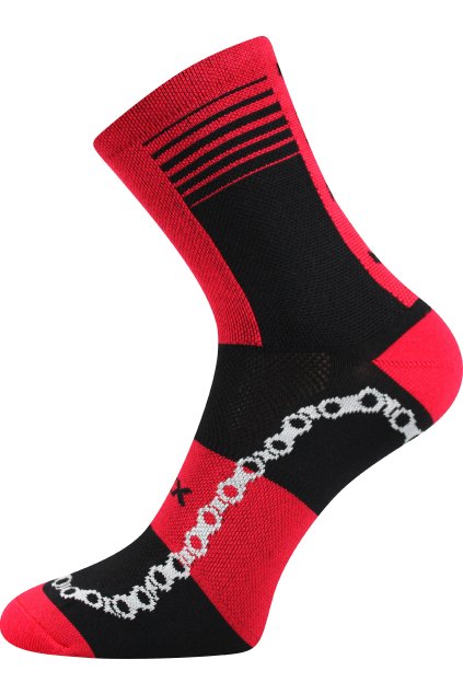 ponožky Ralfi - červená (Velikost 35-38 (23-25), 1 pár)