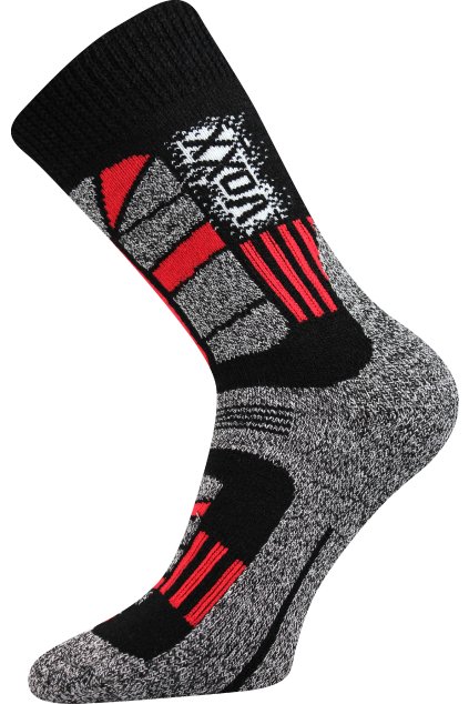 ponožky Traction I - červená (Velikost 35-38 (23-25), 1 pár)