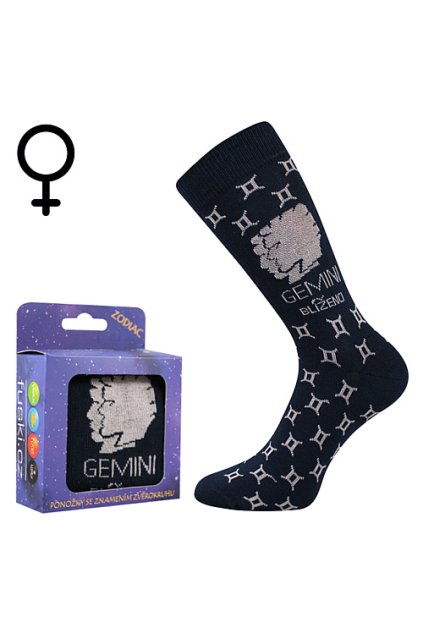 ponožky Zodiac - BLÍŽENCI dámské (Velikost 38-41 (25-27), 1 pár)