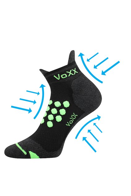 ponožky Sprinter - černá (Velikost 35-38 (23-25), 1 pár)