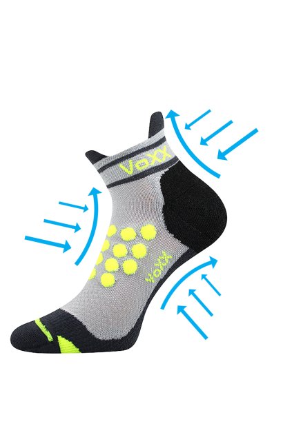 ponožky Sprinter - světle šedá (Velikost 35-38 (23-25), 1 pár)