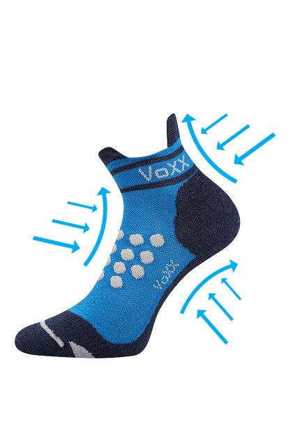 ponožky Sprinter - modrá (Velikost 35-38 (23-25), 1 pár)