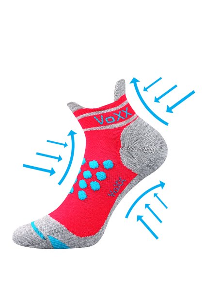 ponožky Sprinter - neon růžová (Velikost 35-38 (23-25), 1 pár)