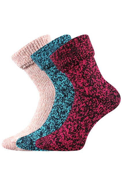 ponožky Tery - mix barevné (Velikost 35-38 (23-25), 3 pár)