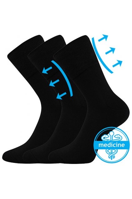 ponožky Finego - černá