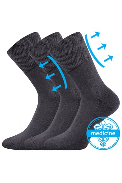 ponožky Finego - tmavě šedá