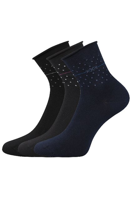 ponožky Flowi - mix tmavé (Velikost 35-38 (23-25), 3 pár)