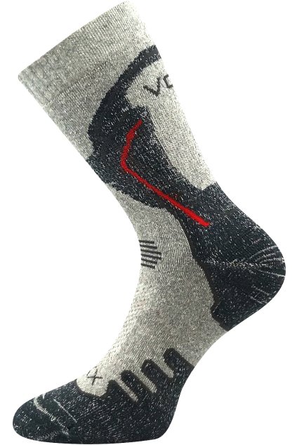ponožky Limit III - světle šedá (Velikost 35-38 (23-25), 3 pár)
