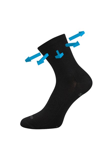 ponožky Baeron - černá (Velikost 35-38 (23-25), 1 pár)