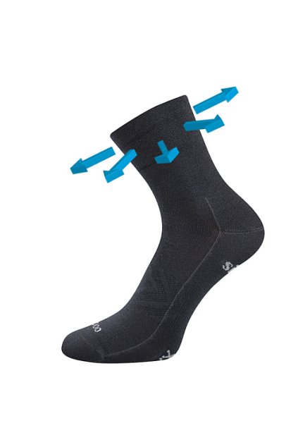 ponožky Baeron - tmavě šedá (Velikost 35-38 (23-25), 1 pár)