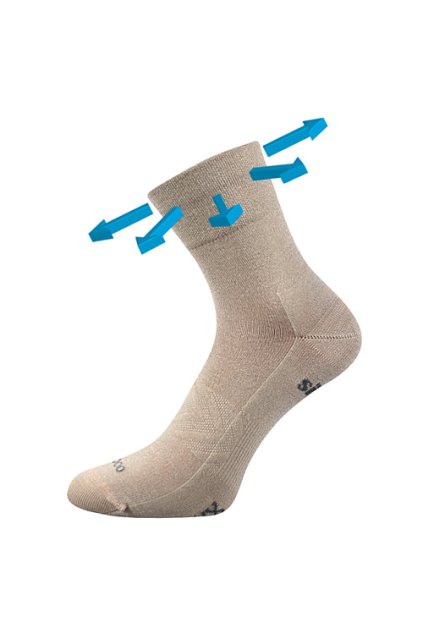 ponožky Baeron - béžová (Velikost 35-38 (23-25), 1 pár)