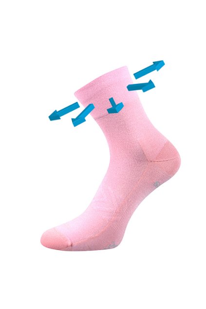 ponožky Baeron - růžová (Velikost 35-38 (23-25), 1 pár)
