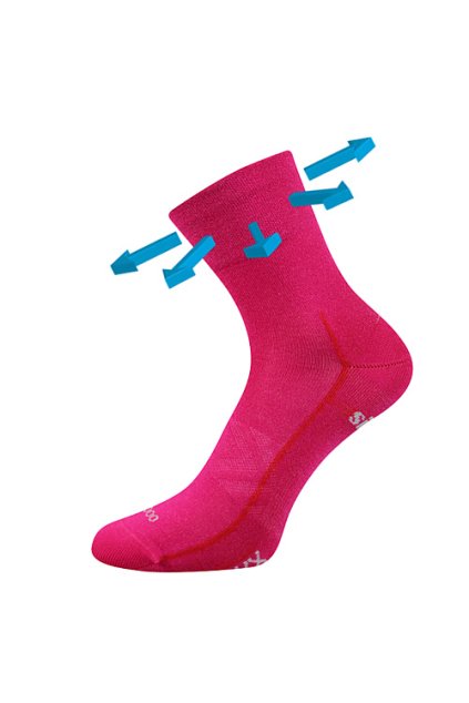 ponožky Baeron - magenta (Velikost 35-38 (23-25), 1 pár)