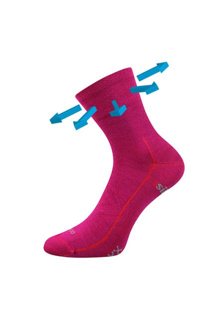 ponožky Baeron - fuxia (Velikost 35-38 (23-25), 1 pár)