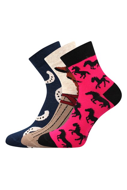 ponožky Xantipa 64 - mix (Velikost 35-38 (23-25), 3 pár)