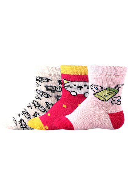 ponožky Bejbik - mix holka (Velikost 14-17 (9-11), 3 pár)