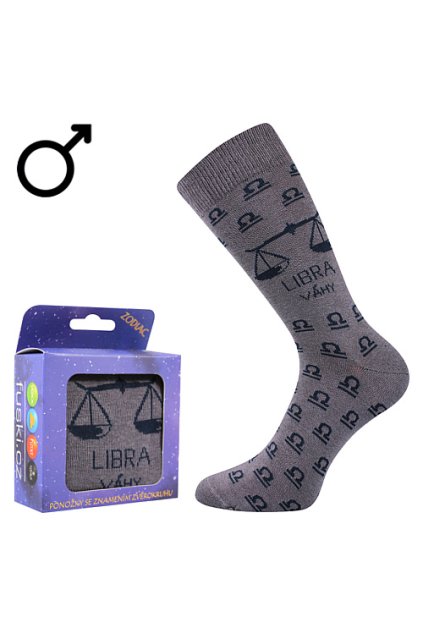ponožky Zodiac - VÁHY pánské (Velikost 42-46 (28-31), 1 pár)
